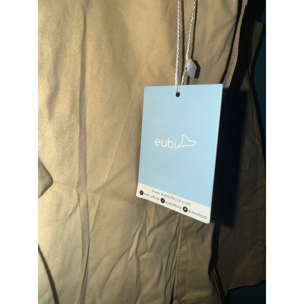 Eubi Mens 7 Inch Chino Shorts Khaki Tan V3CS-KHAKI-XXL Size 2XL New